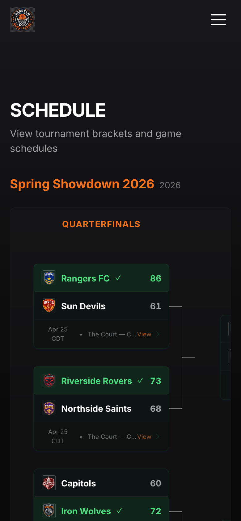 Bracket on a phone